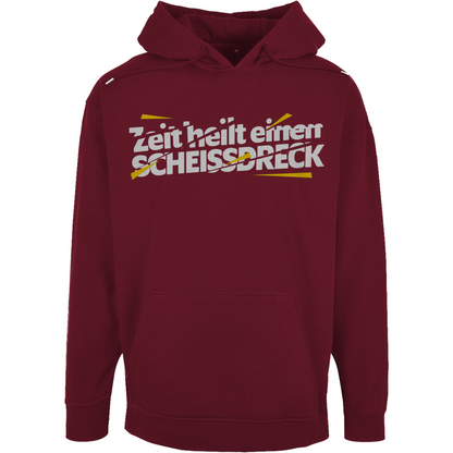 Unisex Oversize Hoodie "Zeit heilt einen Scheissdreck"