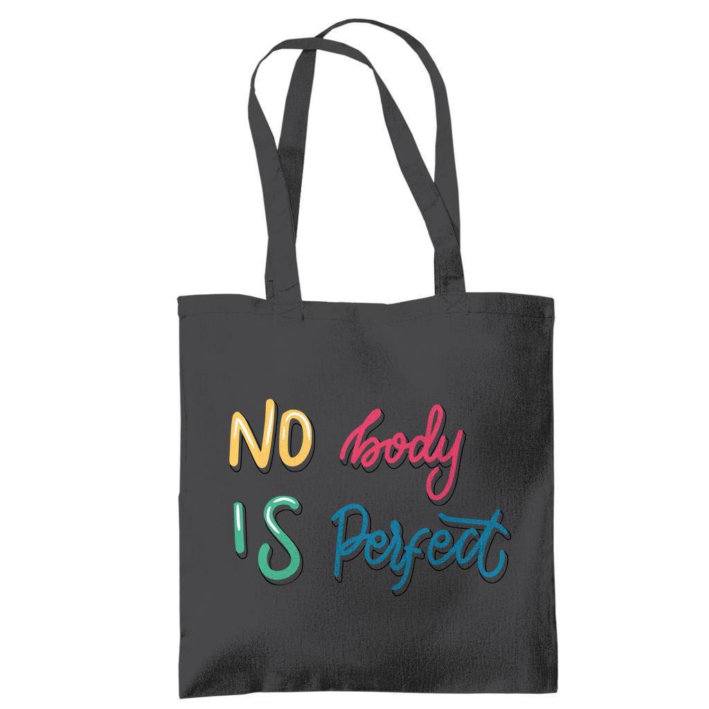 Tragetasche "No body is perfekt"
