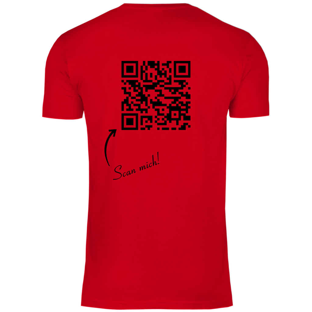 Herren T-Shirt QR Code Linkbaum
