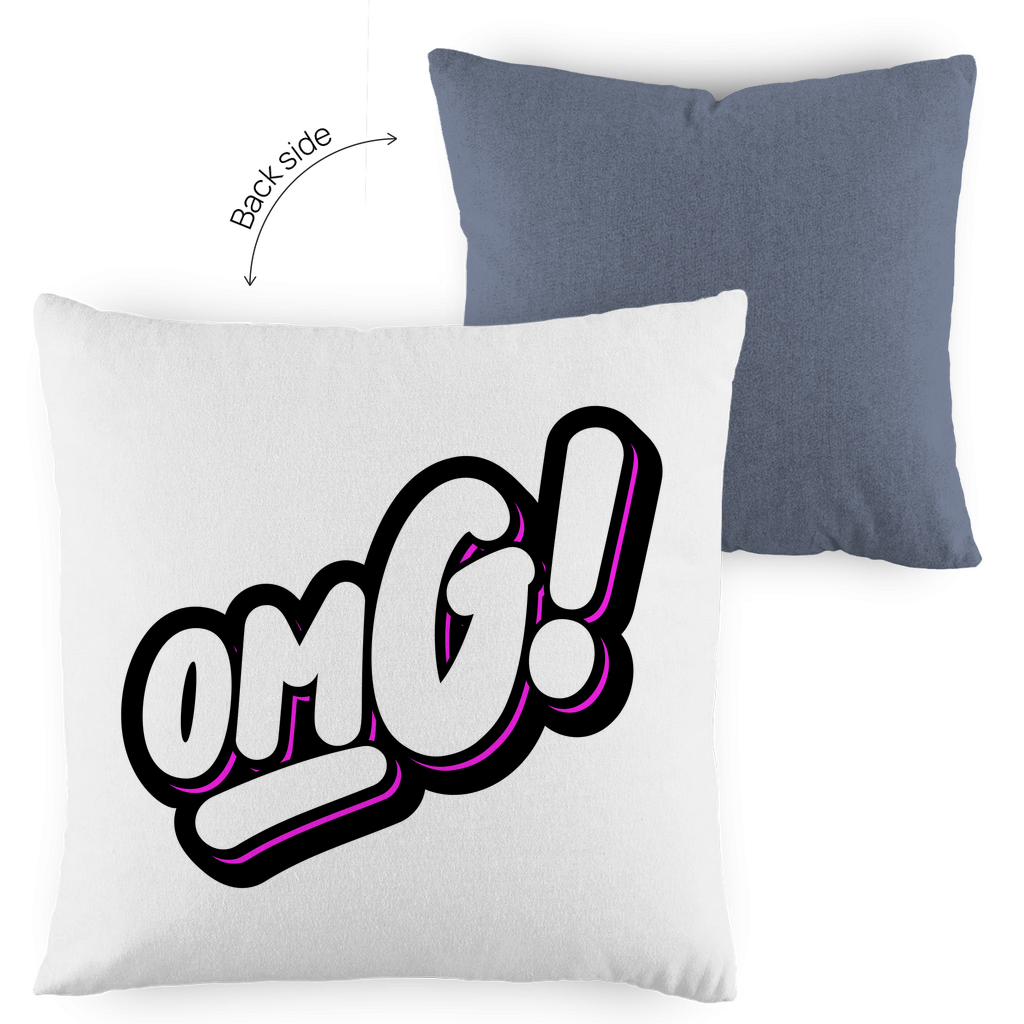 Kopfkissen zweifarbig "OMG" - Grafikmagie