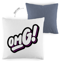 Kopfkissen zweifarbig "OMG" - Grafikmagie
