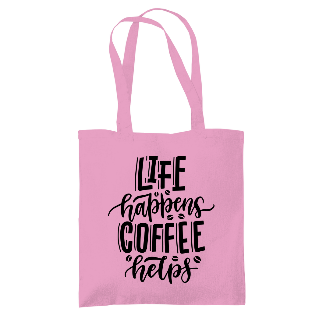Tragetasche "Life happens"