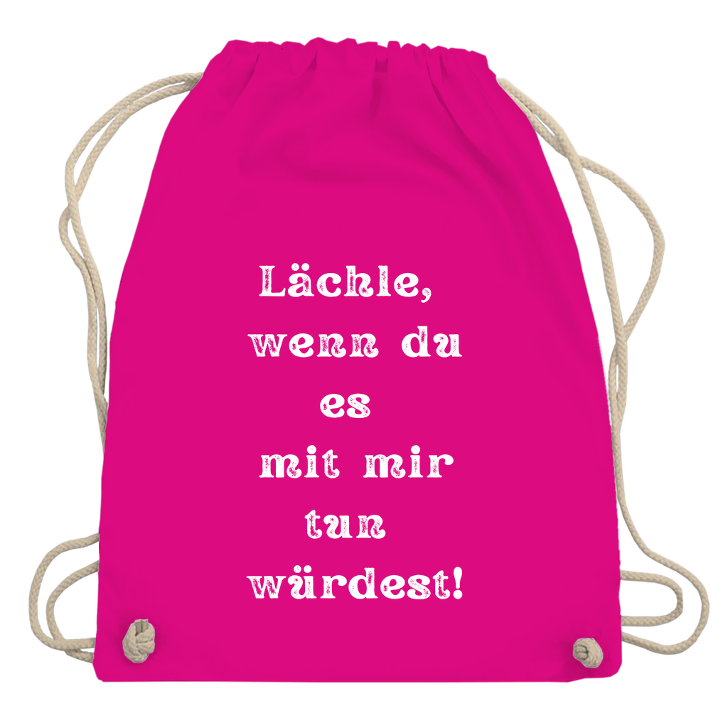 Turnbeutel "Lächle wenn du mit"