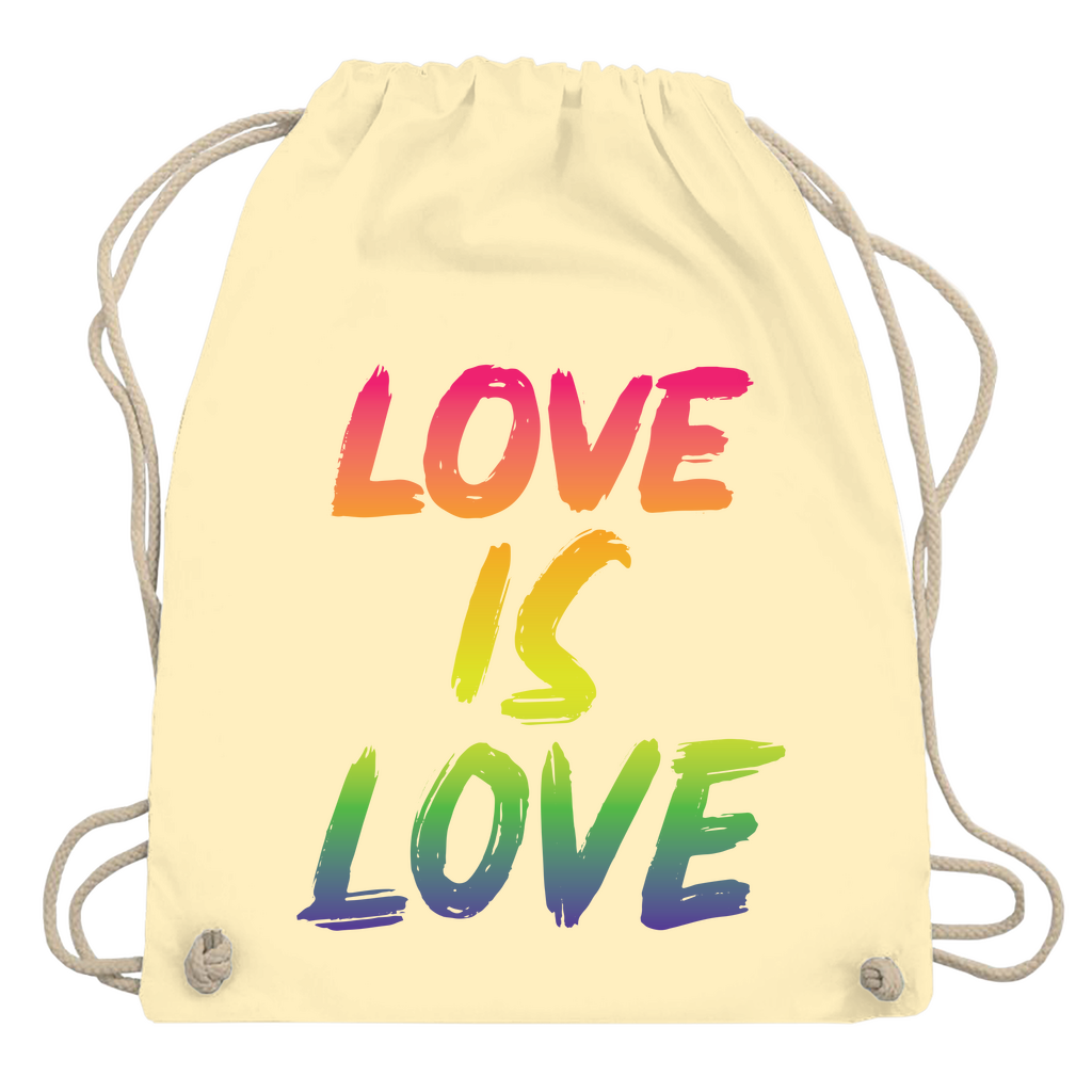 Turnbeutel "Love is Love"