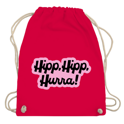 Turnbeutel "Hipp, Hipp, Hurra"