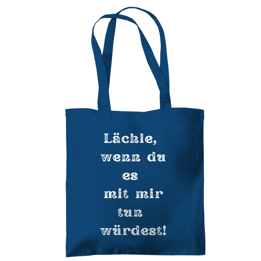 Tragetasche "Lächle wenn du mit" - Grafikmagie