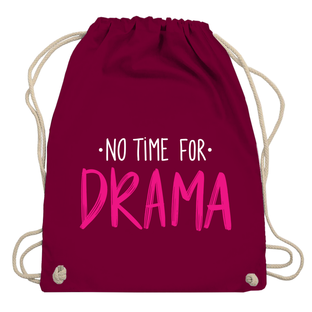 Turnbeutel "No Time for Drama"