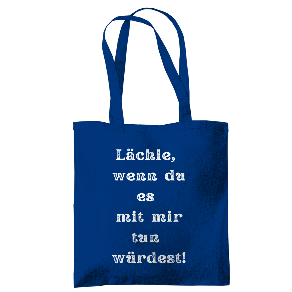 Tragetasche "Lächle wenn du mit" - Grafikmagie