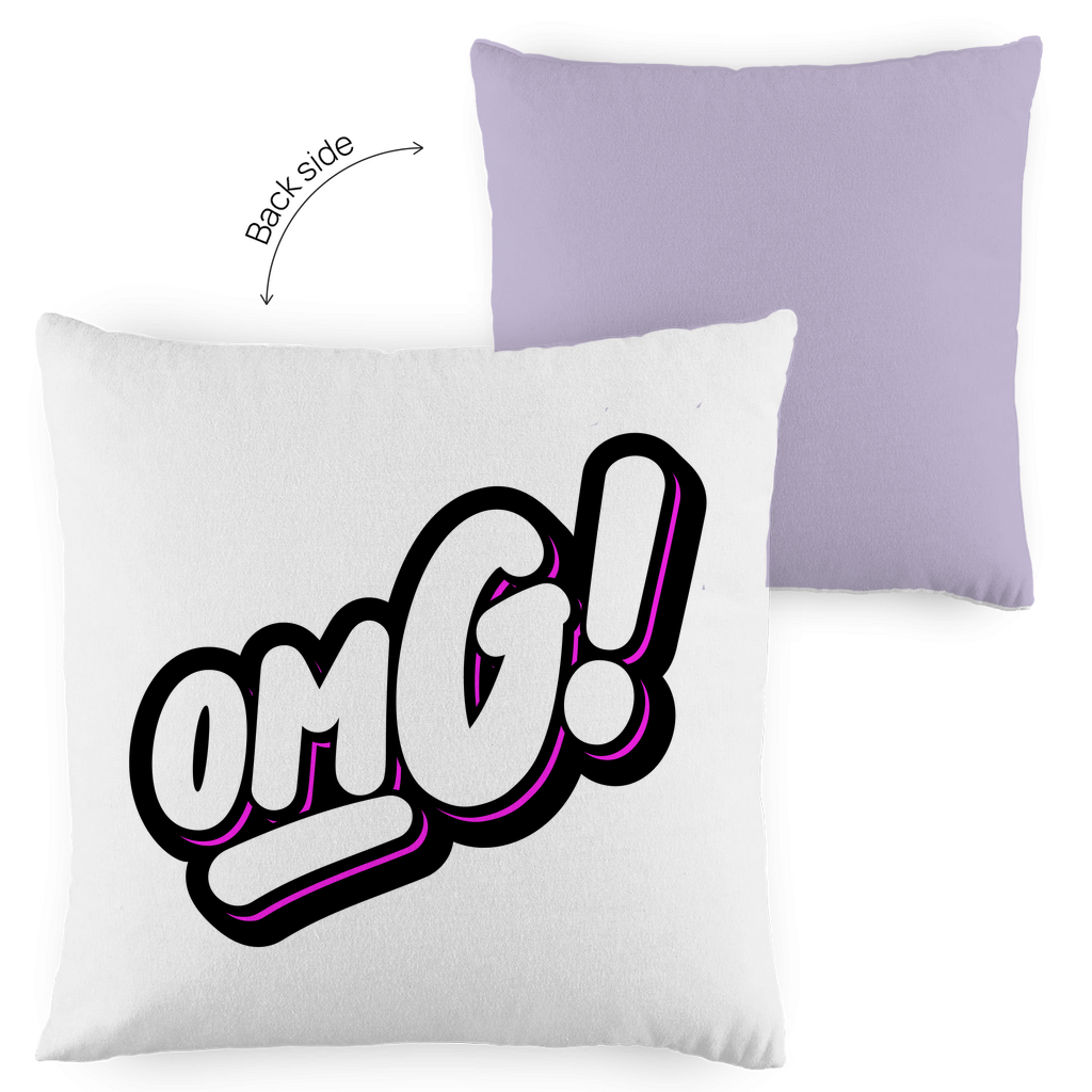 Kopfkissen zweifarbig "OMG" - Grafikmagie