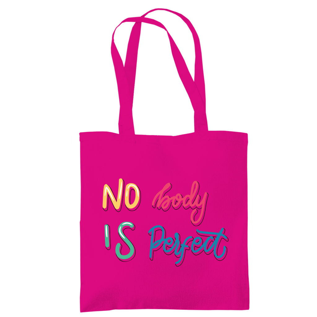 Tragetasche "No body is perfekt"