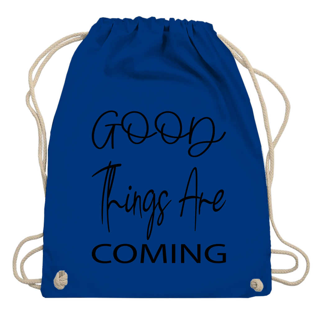 Turnbeutel "Good things are coming"