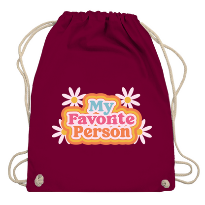 Turnbeutel "My favorite person"