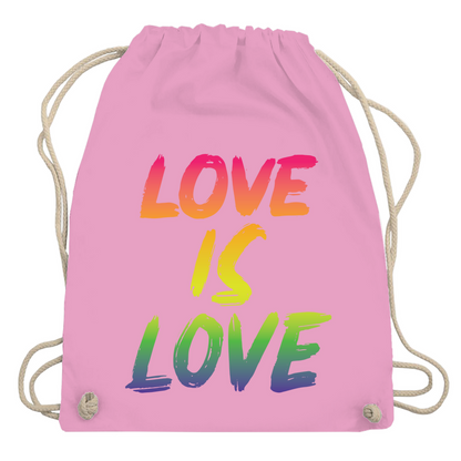 Turnbeutel "Love is Love"