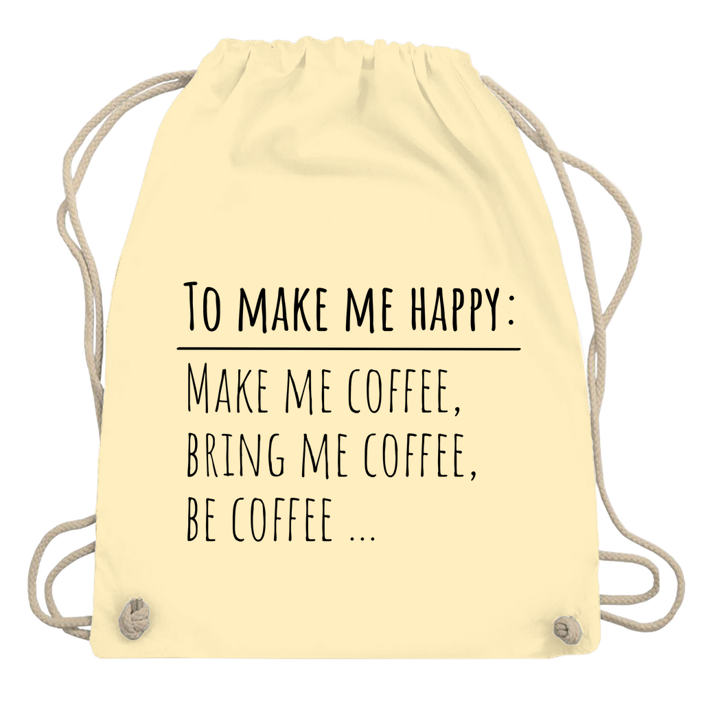 Turnbeutel "To make me happe"