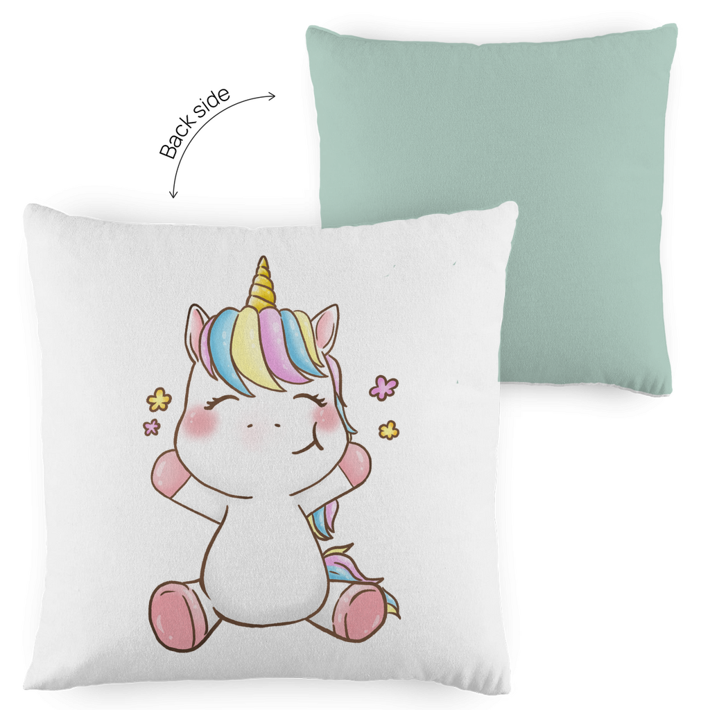 Kopfkissen zweifarbig "Einhorn" - Grafikmagie