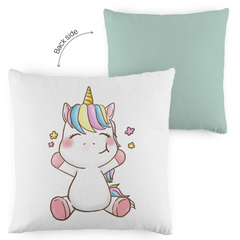 Kopfkissen zweifarbig "Einhorn" - Grafikmagie