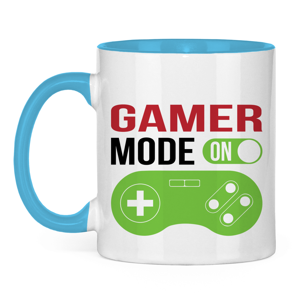 Tasse zweifarbig "Gamer" - Grafikmagie