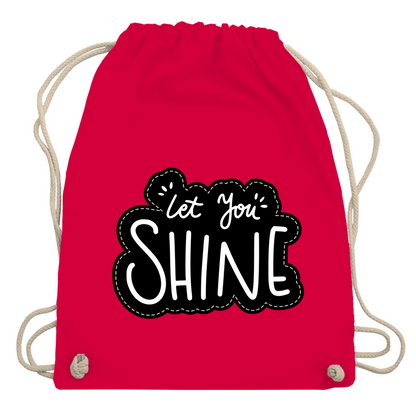 Turnbeutel "Let you shine"
