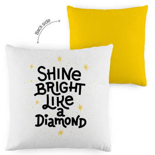 Kopfkissen zweifarbig "Shine bright like a Diamond" - Grafikmagie