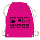 Turnbeutel "Gas Grass Ass"