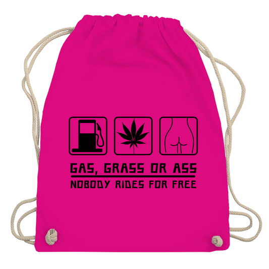Turnbeutel "Gas Grass Ass"