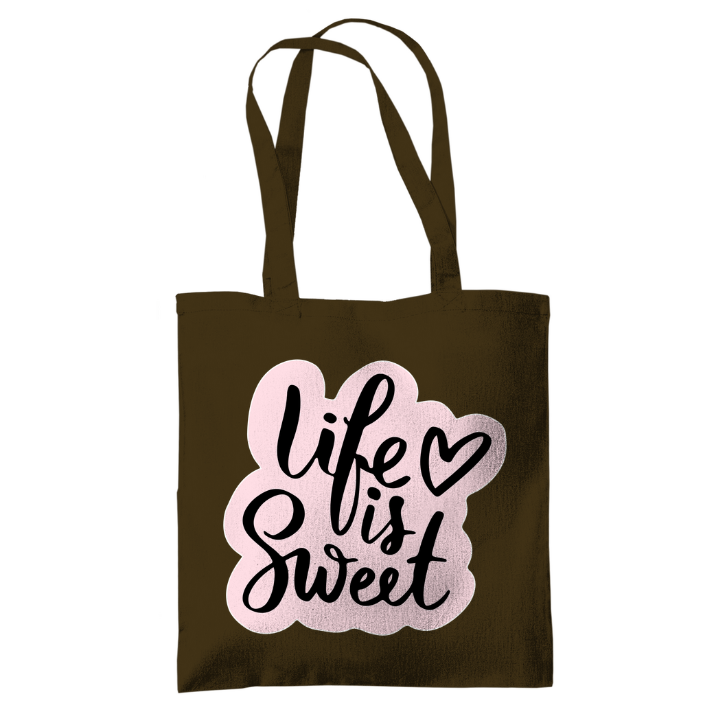 Tragetasche "Life is sweet"