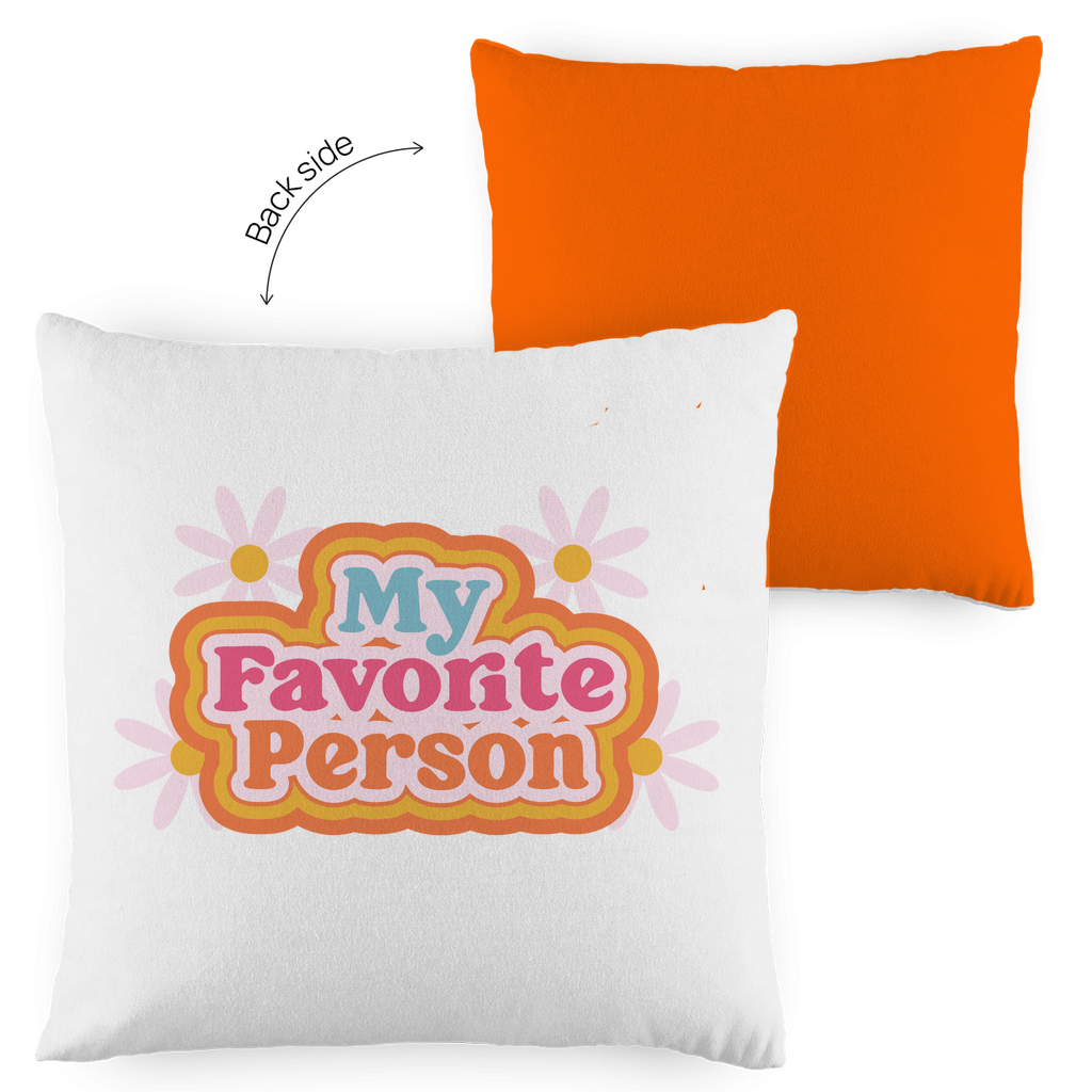 Kopfkissen zweifarbig "My favorite person" - Grafikmagie