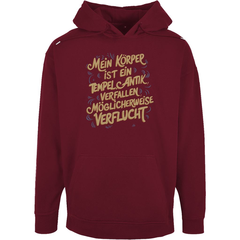 Unisex Oversize Hoodie "Mein körper ist ein Tempel."