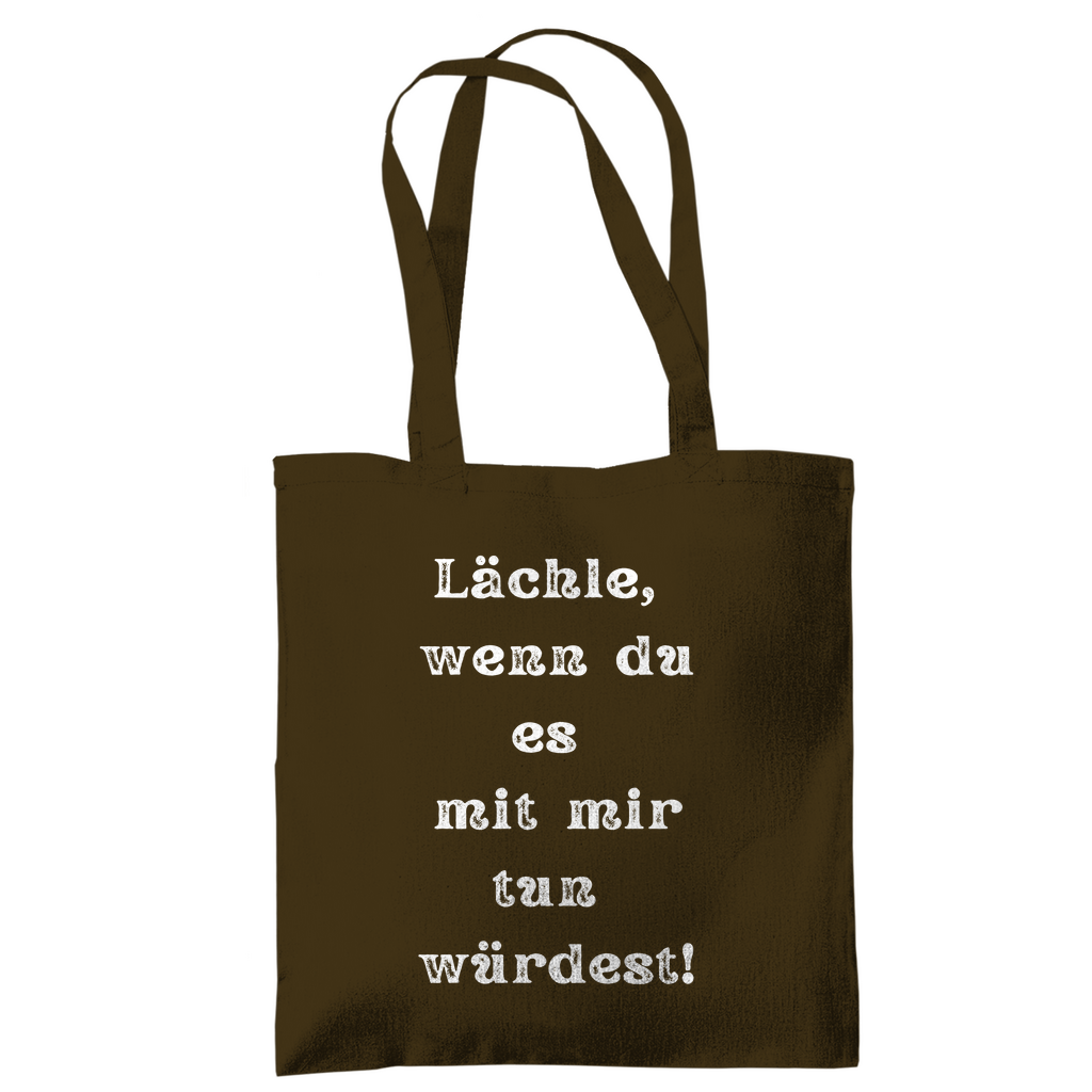 Tragetasche "Lächle wenn du mit" - Grafikmagie