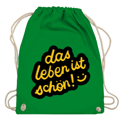 Turnbeutel "das Leben ist schön"