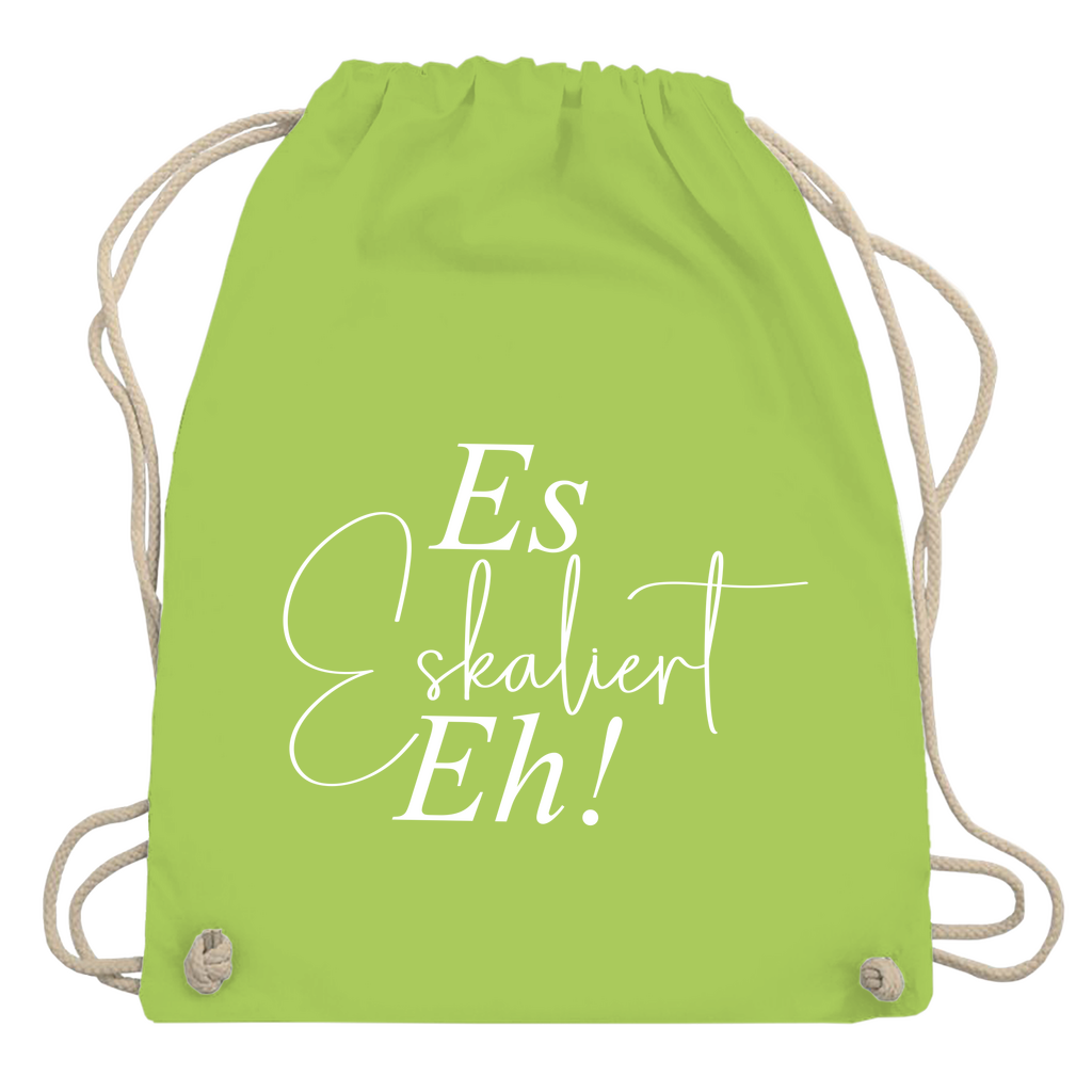 Turnbeutel "Es eskaliert eh"