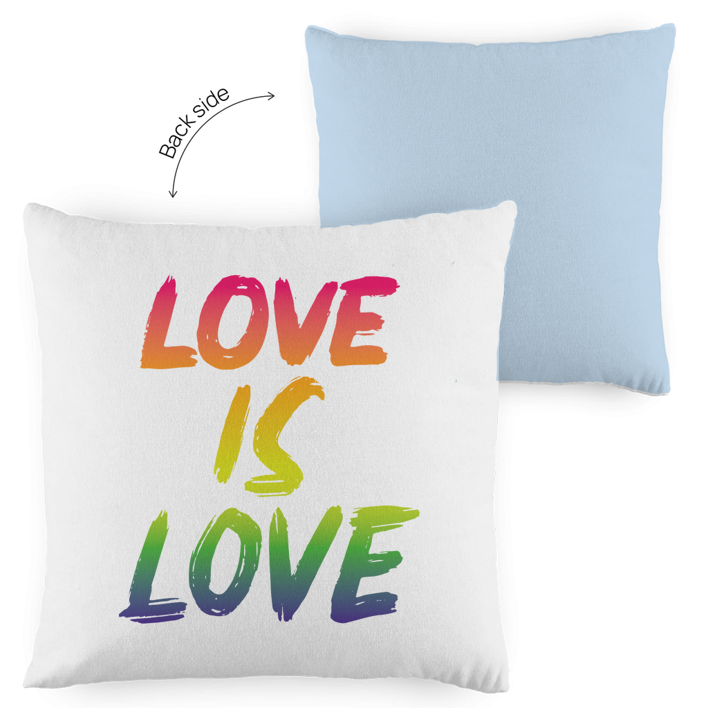 Kopfkissen zweifarbig "Love is Love" - Grafikmagie