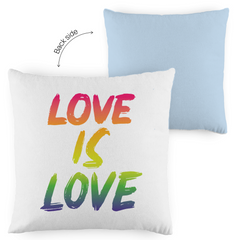 Kopfkissen zweifarbig "Love is Love" - Grafikmagie