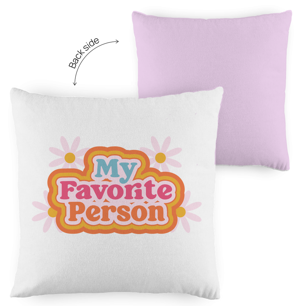 Kopfkissen zweifarbig "My favorite person" - Grafikmagie