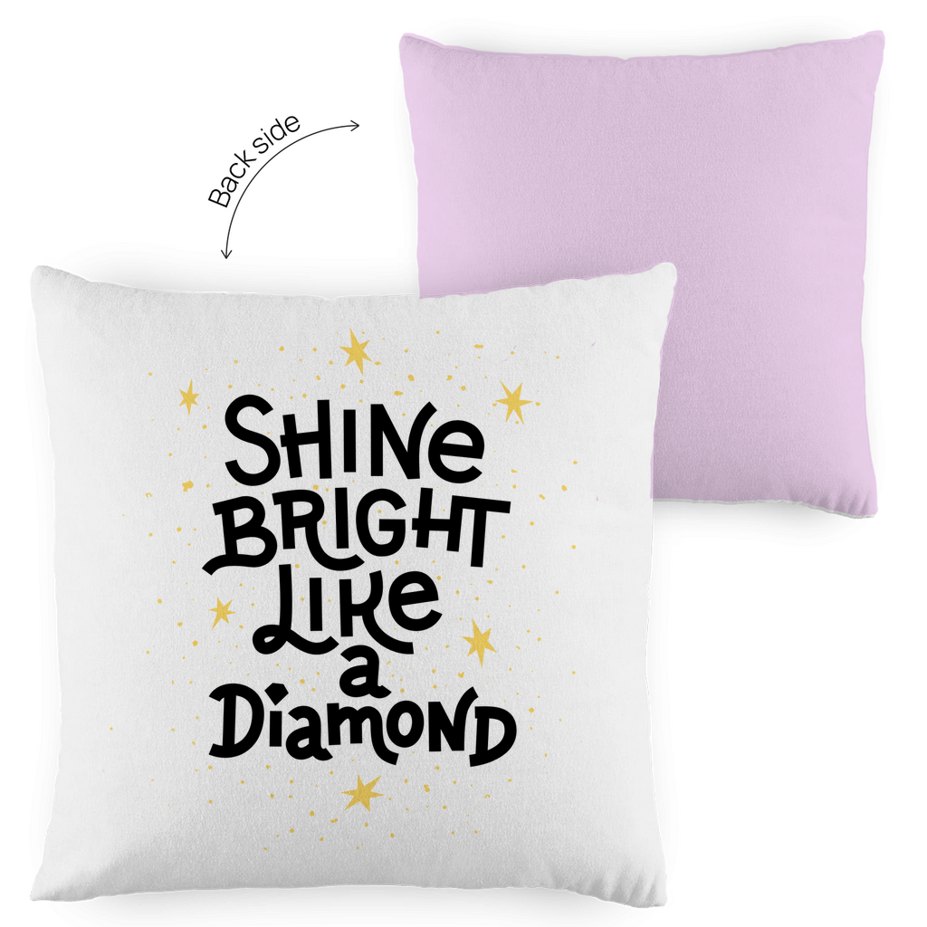 Kopfkissen zweifarbig "Shine bright like a Diamond" - Grafikmagie