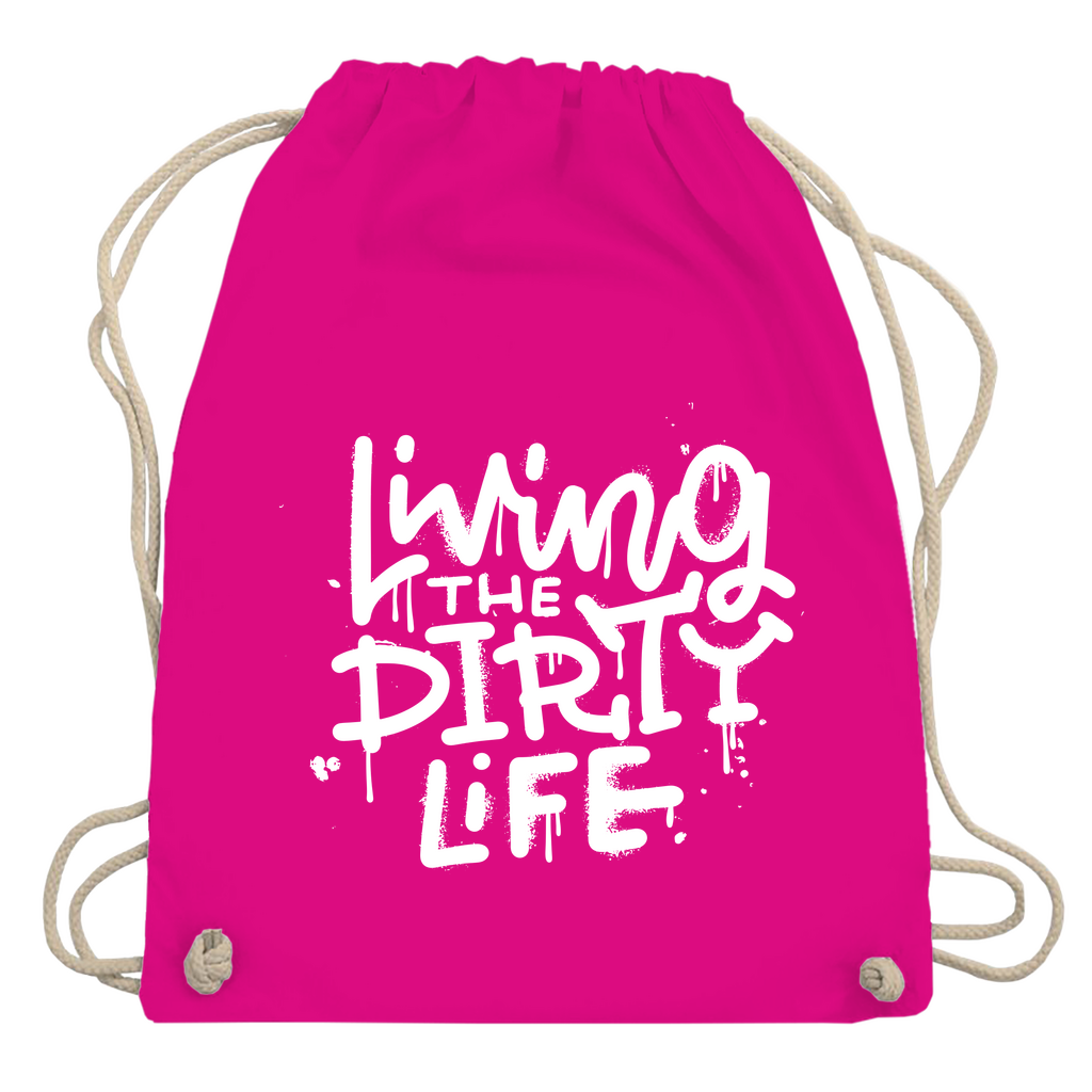 Turnbeutel "Living the dirty life"