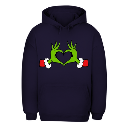 Unisex Oversize Hoodie "Grinch Herz"