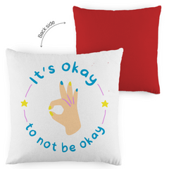 Kopfkissen zweifarbig "its Okay" - Grafikmagie