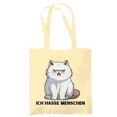 Tragetasche "Ich hasse Menschen" - Grafikmagie