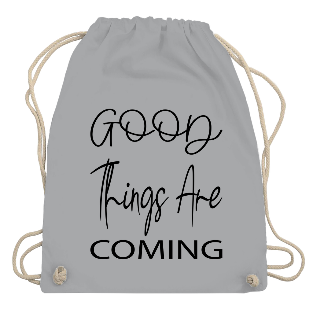 Turnbeutel "Good things are coming"