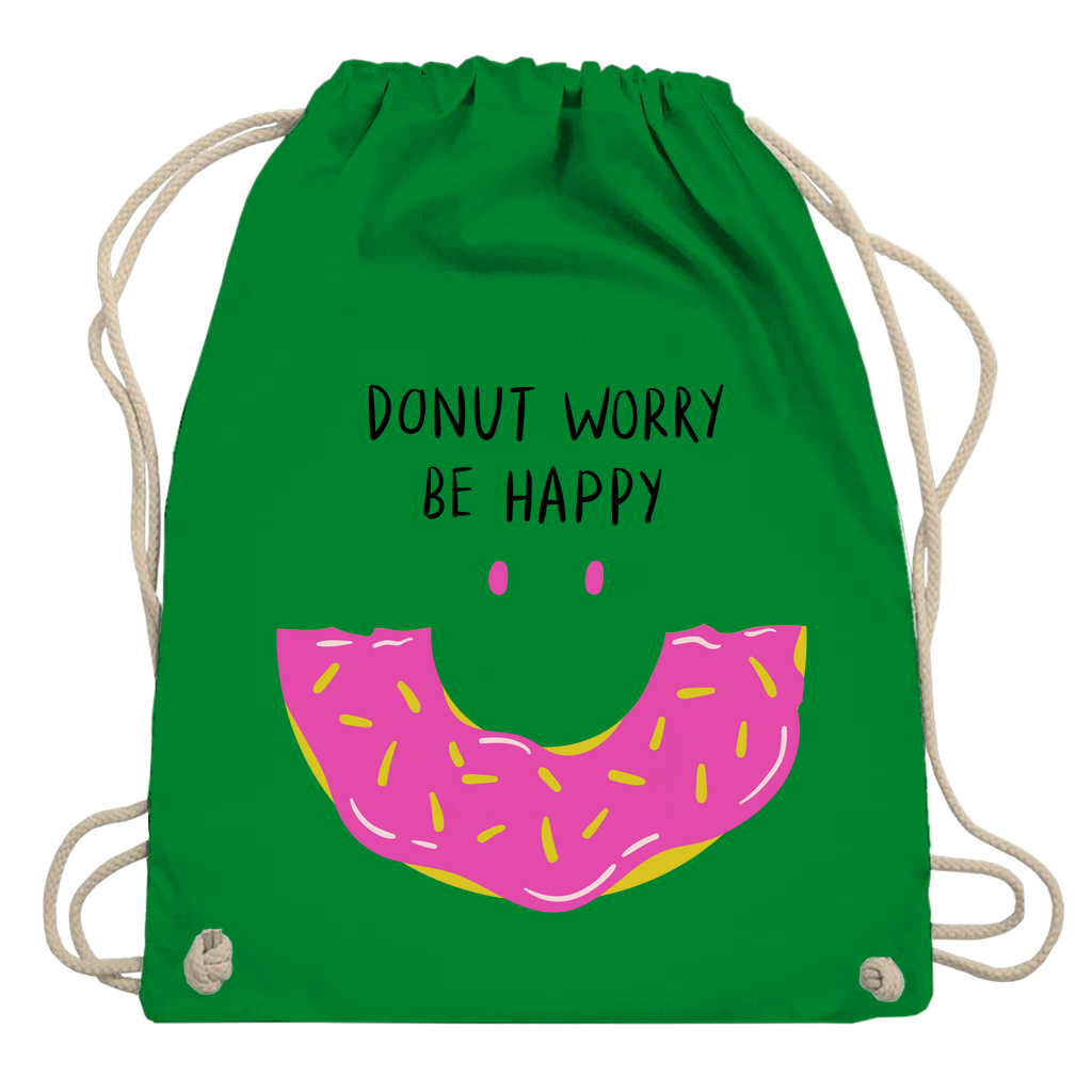 Turnbeutel "Donut worry be happy"