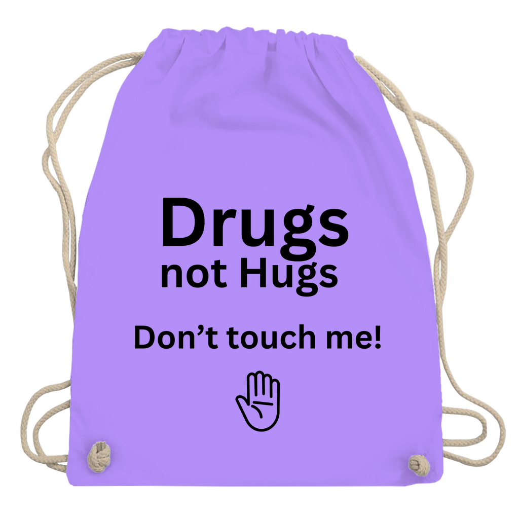 Turnbeutel "Drugs not Hugs"