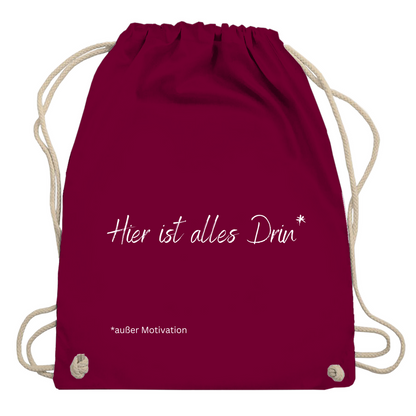 Turnbeutel "Hier ist alles drin"