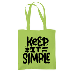 Tragetasche "Keep it Simple" - Grafikmagie