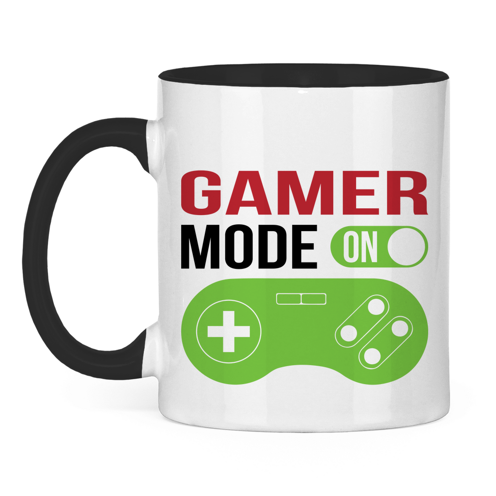 Tasse zweifarbig "Gamer" - Grafikmagie