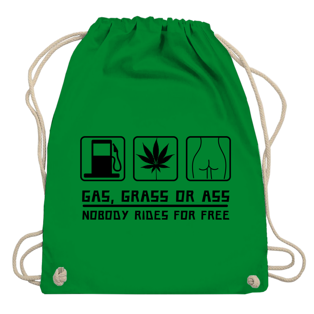Turnbeutel "Gas Grass Ass"