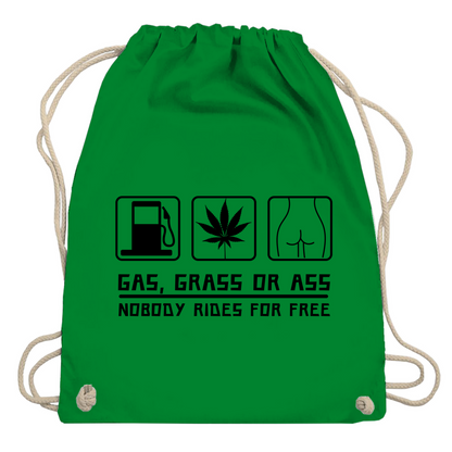 Turnbeutel "Gas Grass Ass"