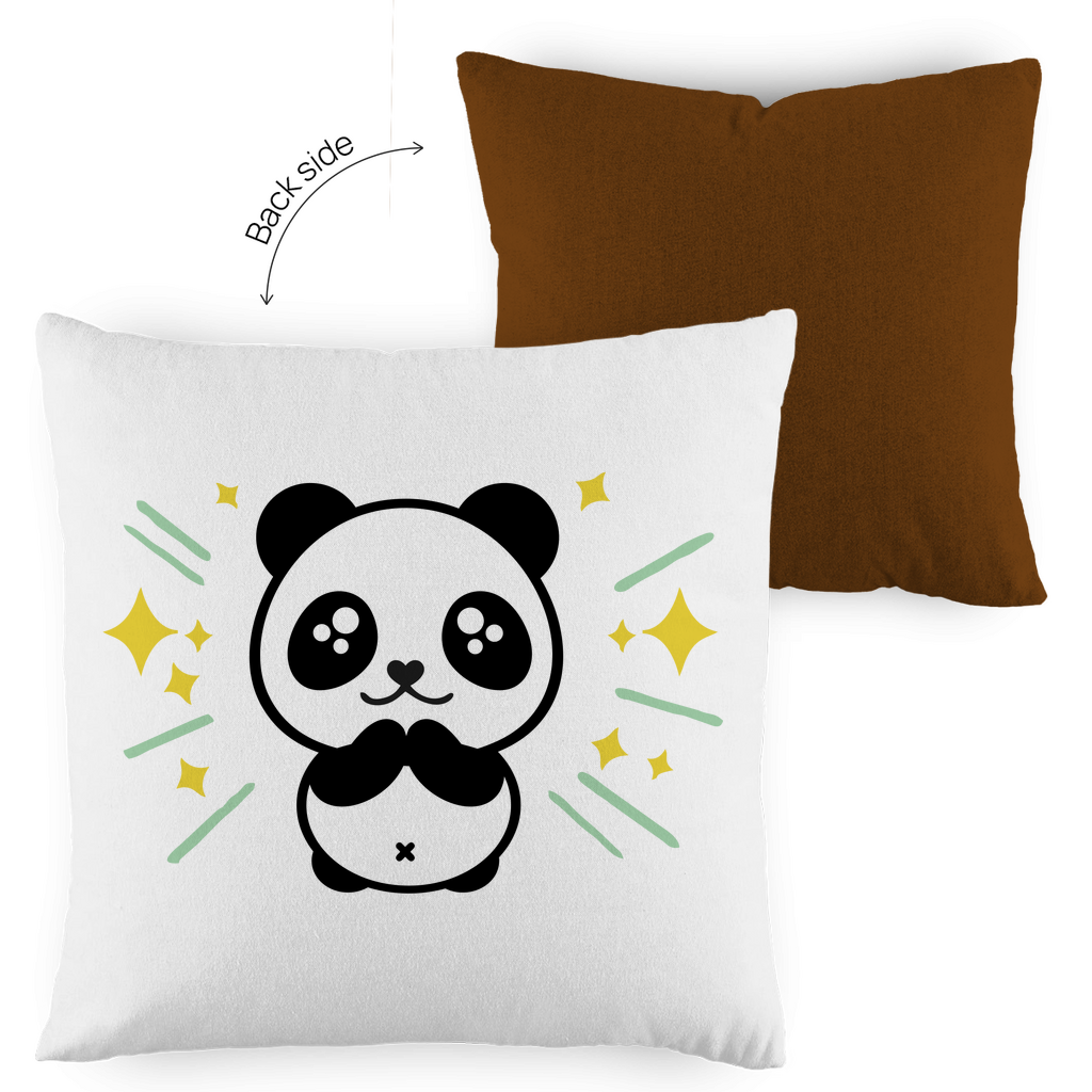 Kopfkissen zweifarbig "Panda" - Grafikmagie