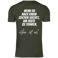 Herren T-Shirt "Wenn du nach einem zeichen suchst..." - Grafikmagie