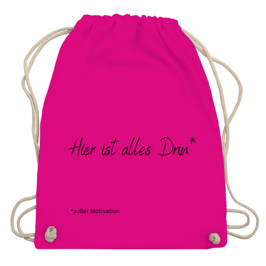 Turnbeutel "Hier ist alles drin"